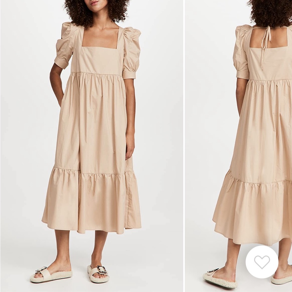 NWT En Saison Square Neck Midi Dress xs